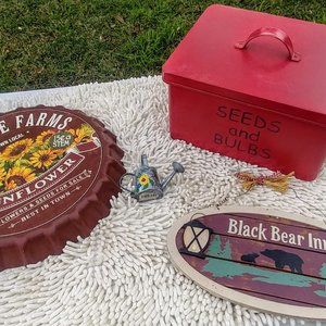 Bundle of four (4) Farmhouse themed items